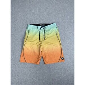 O'Neill Hyperfreak Multi Color Ombré Board Shorts Surfing Beach Size Men's 29